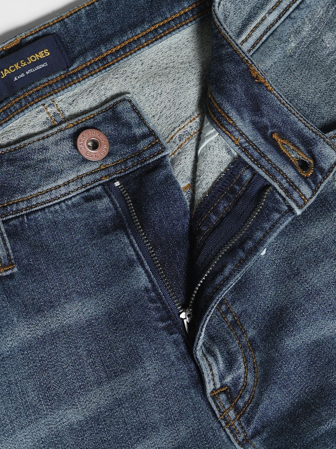 Blue High Rise Cliff Bootcut Jeans - Image 5