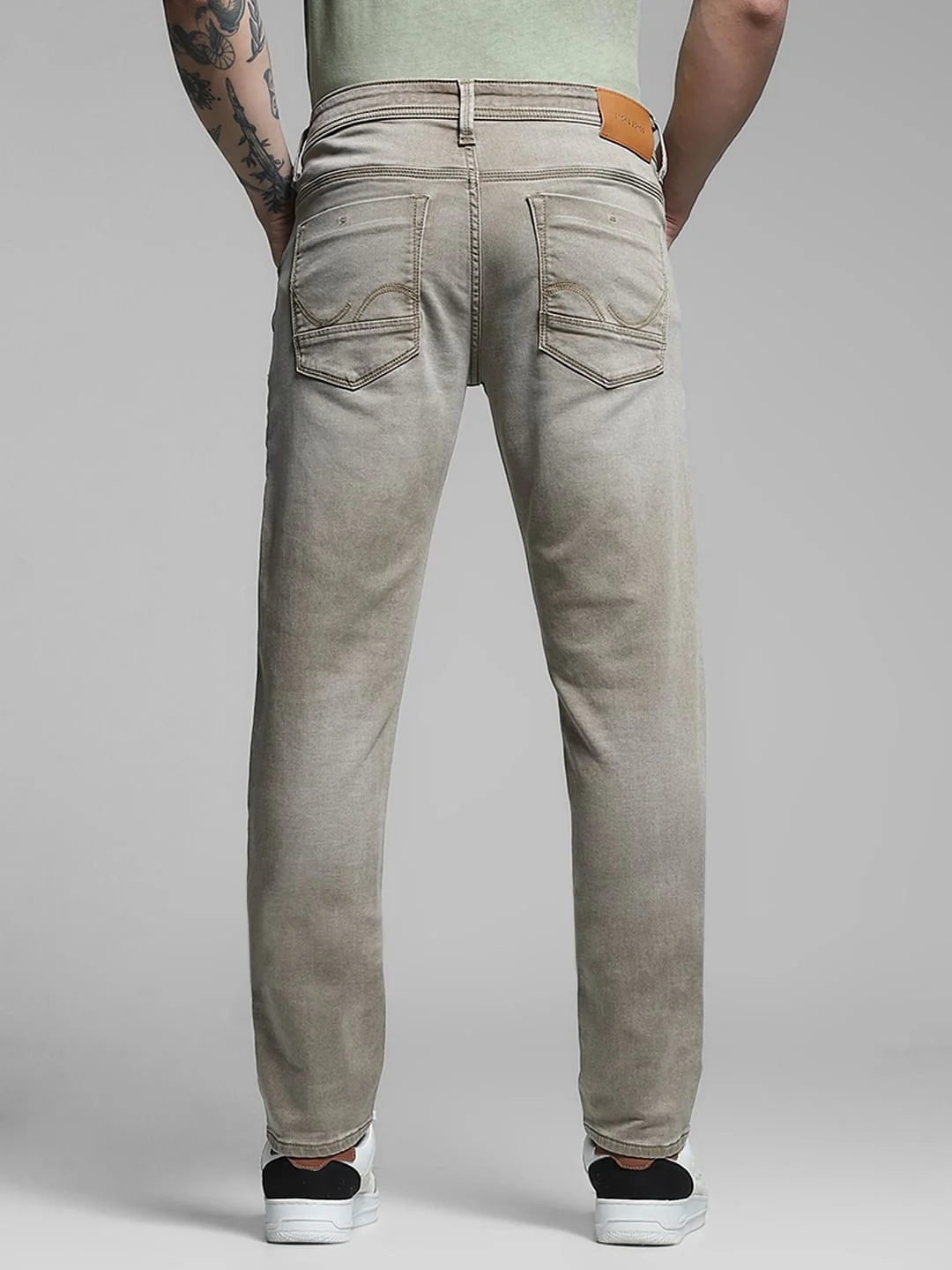 Brown Low Rise Glenn Slim Fit Jeans - Image 3