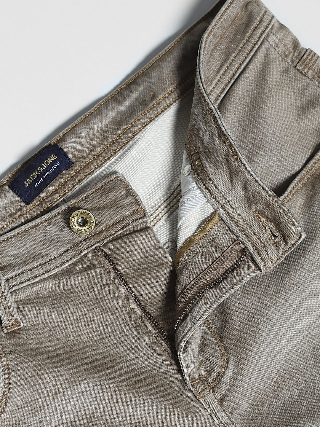 Brown Low Rise Glenn Slim Fit Jeans - Image 5