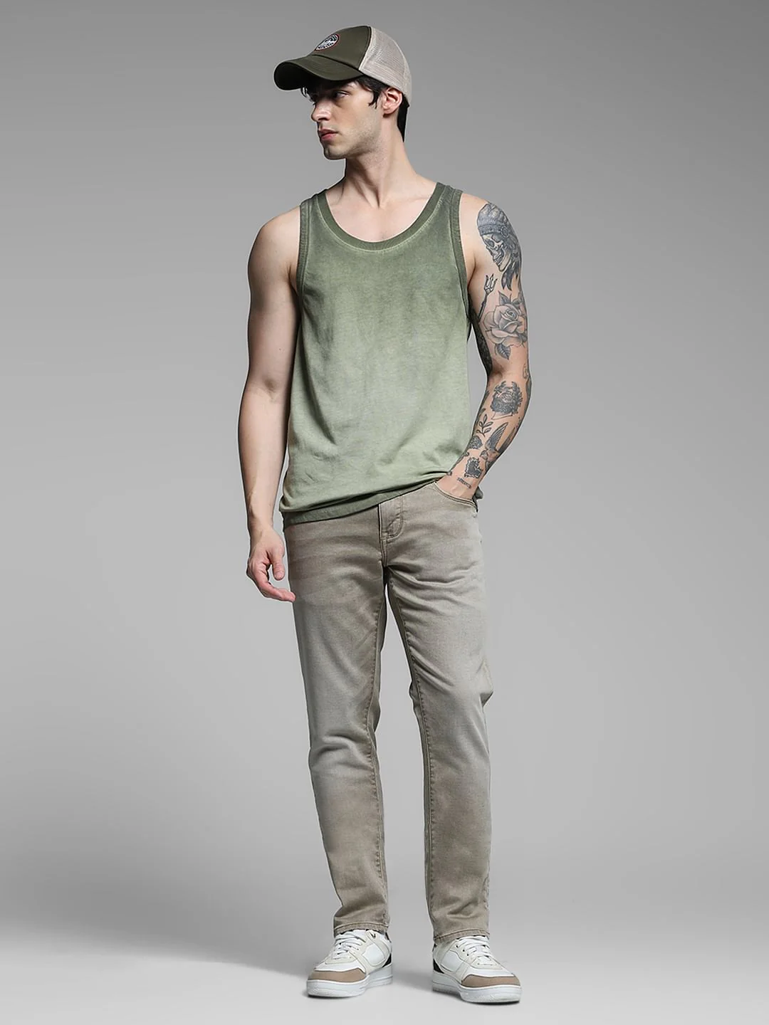 Brown Low Rise Glenn Slim Fit Jeans - Image 6