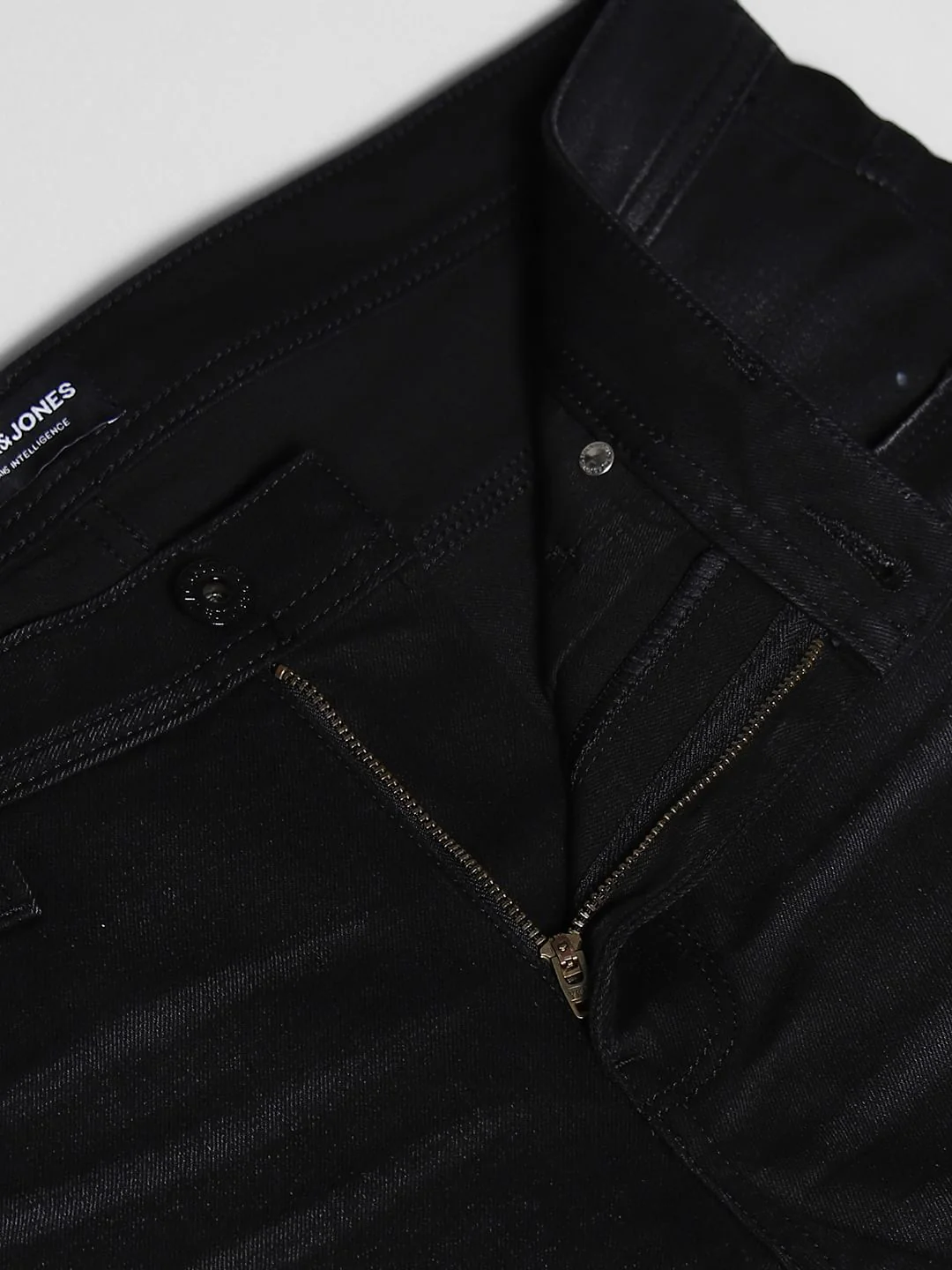 Black Low Rise Distressed Skinny Jeans - Image 5