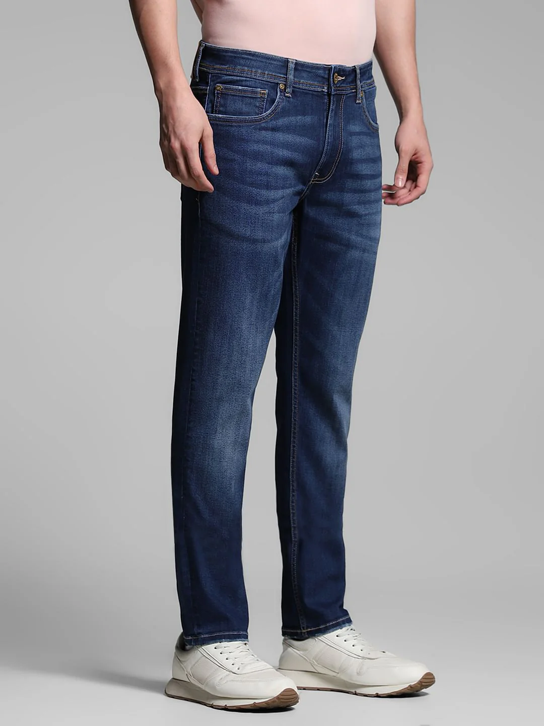 Dark Blue Low Rise Ben Skinny Jeans - Image 2