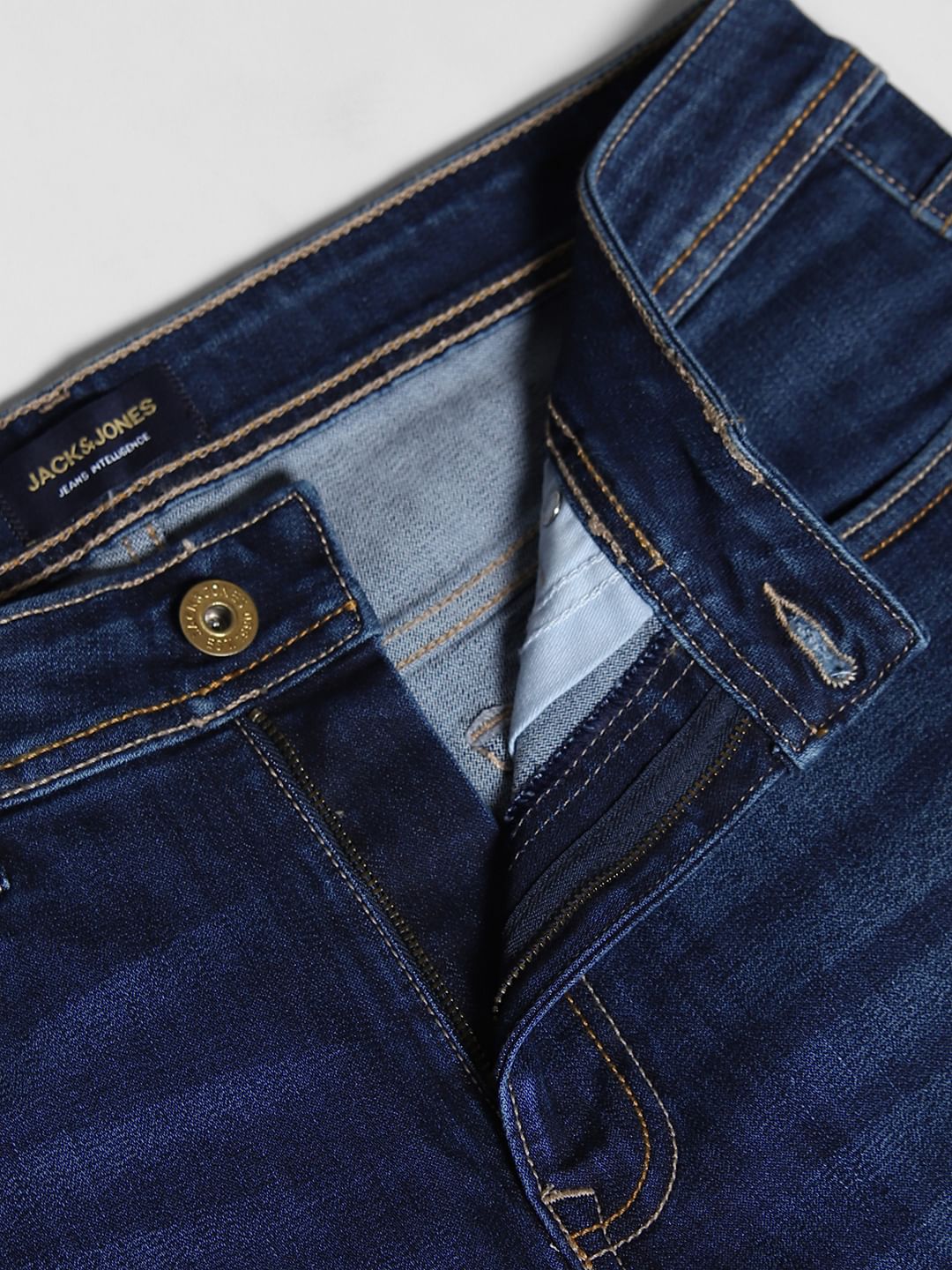 Dark Blue Low Rise Ben Skinny Jeans - Image 5