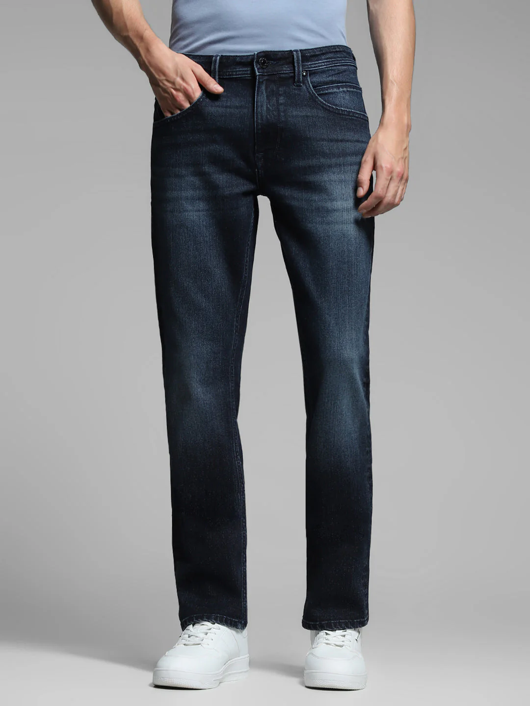Dark Blue Clark Regular Fit Jeans