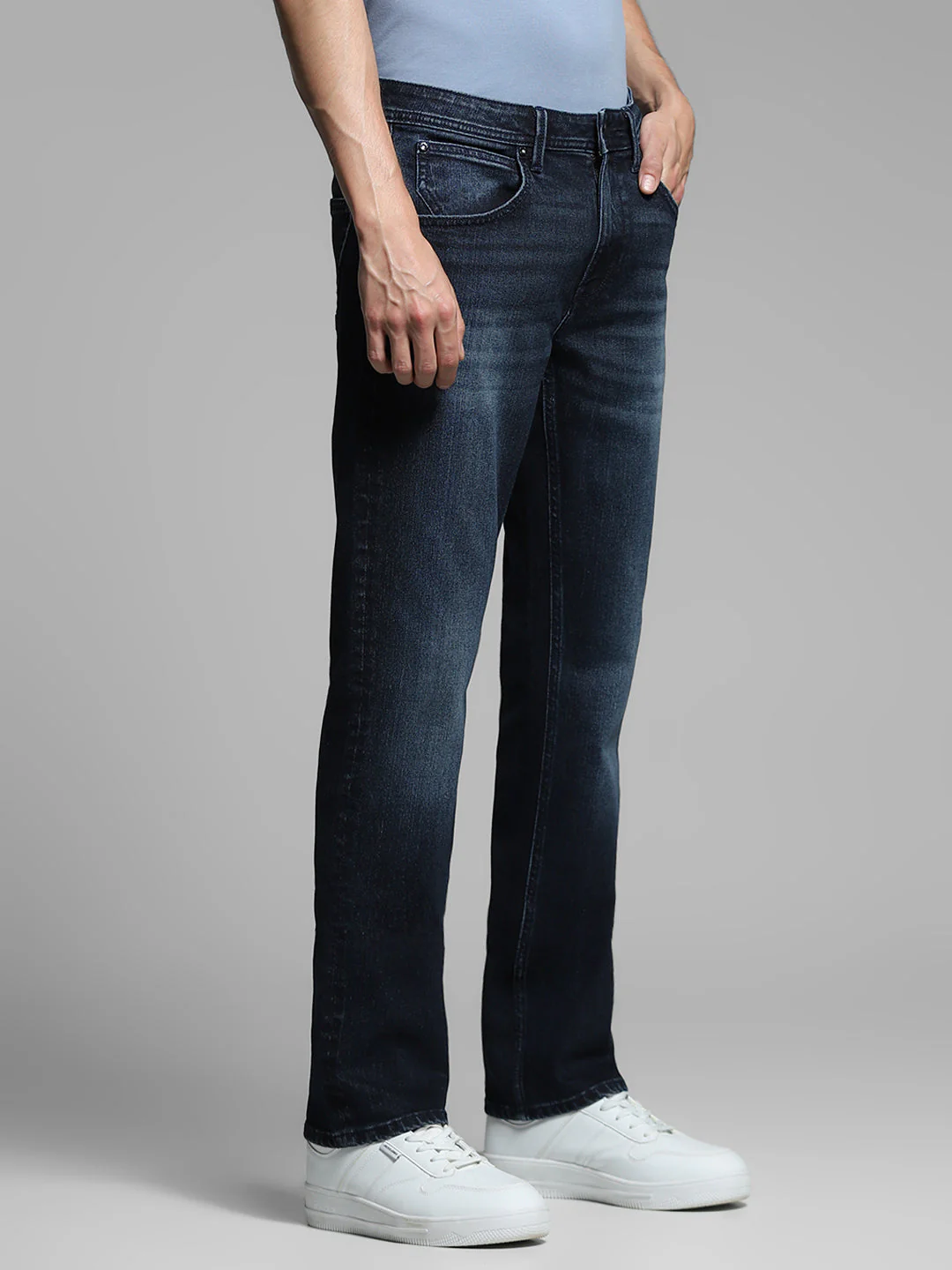 Dark Blue Clark Regular Fit Jeans - Image 2