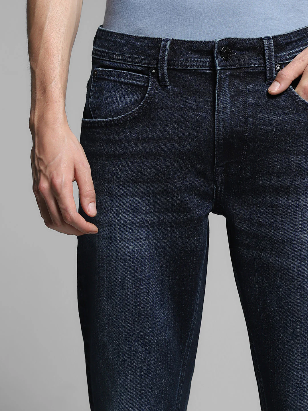 Dark Blue Clark Regular Fit Jeans - Image 4