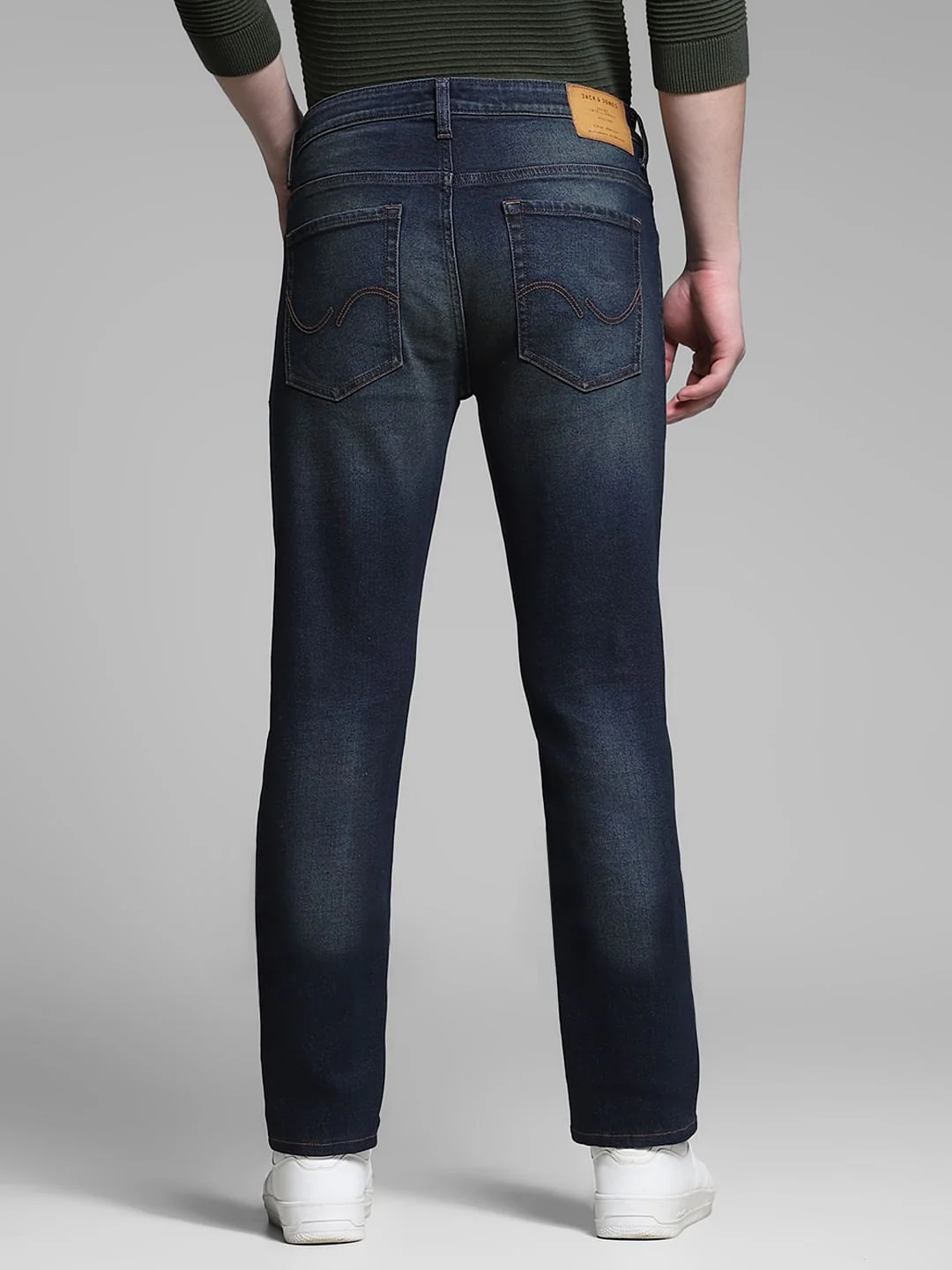 Dark Blue Low Rise Ben Skinny Jeans - Image 3
