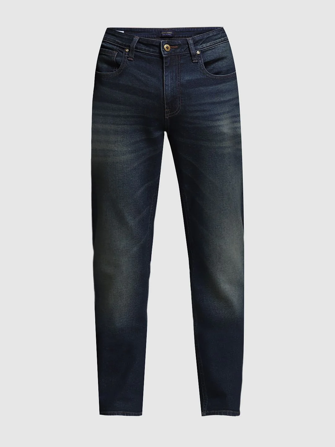 Dark Blue Low Rise Clark Regular Fit Jeans - Image 7