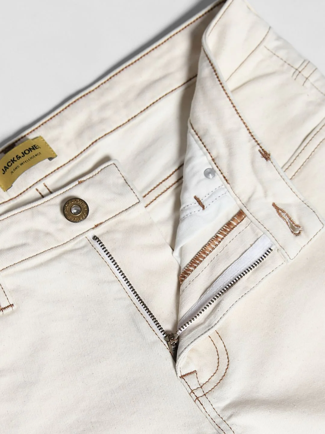 Ecru Low Rise Glenn Slim Fit Jeans - Image 5
