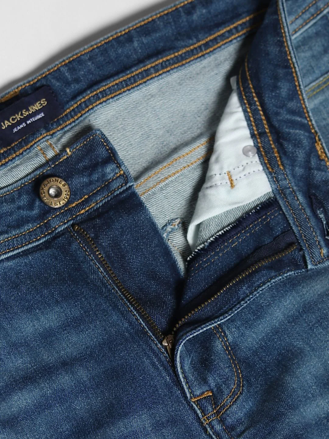 Blue Cotton Clark Regular Fit Jeans - Image 5