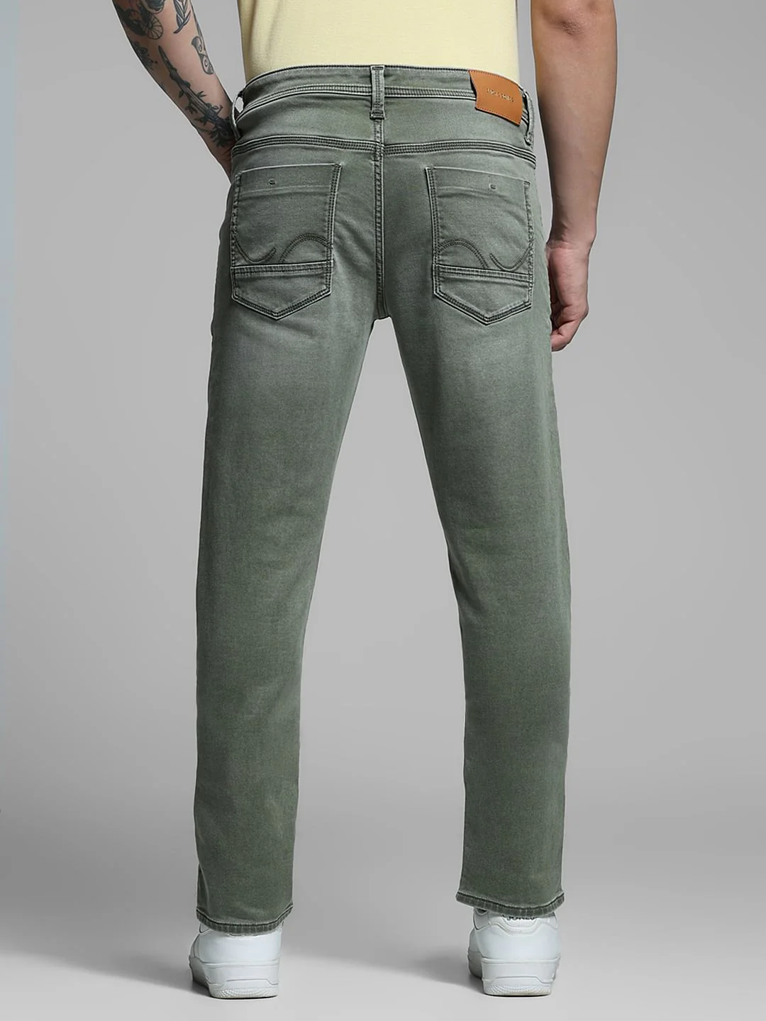 Olive Low Rise Glenn Slim Fit Jeans - Image 3