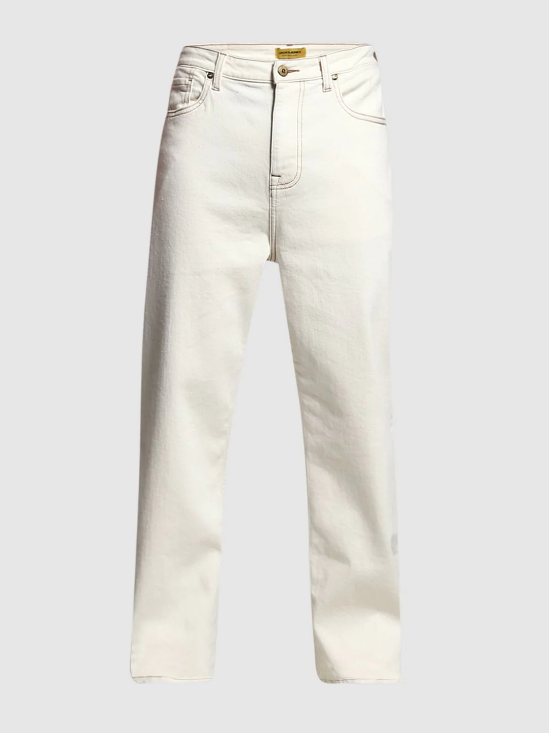 Ecru High Rise Dario Loose Fit Jeans - Image 7
