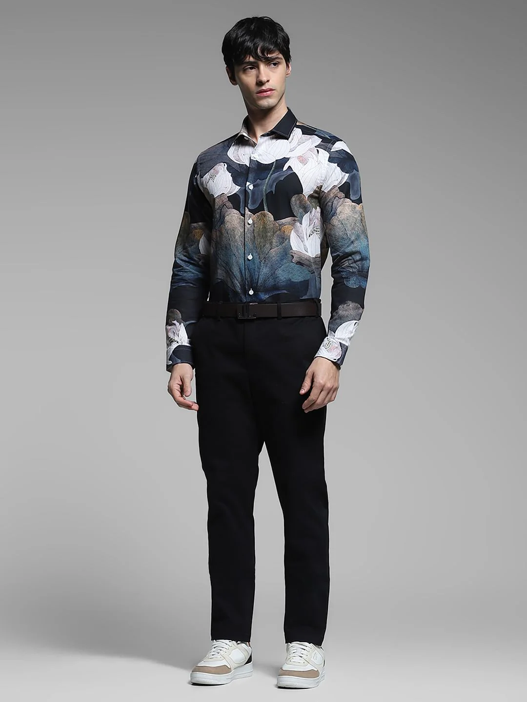Black Mid Rise Flex Pants - Image 6