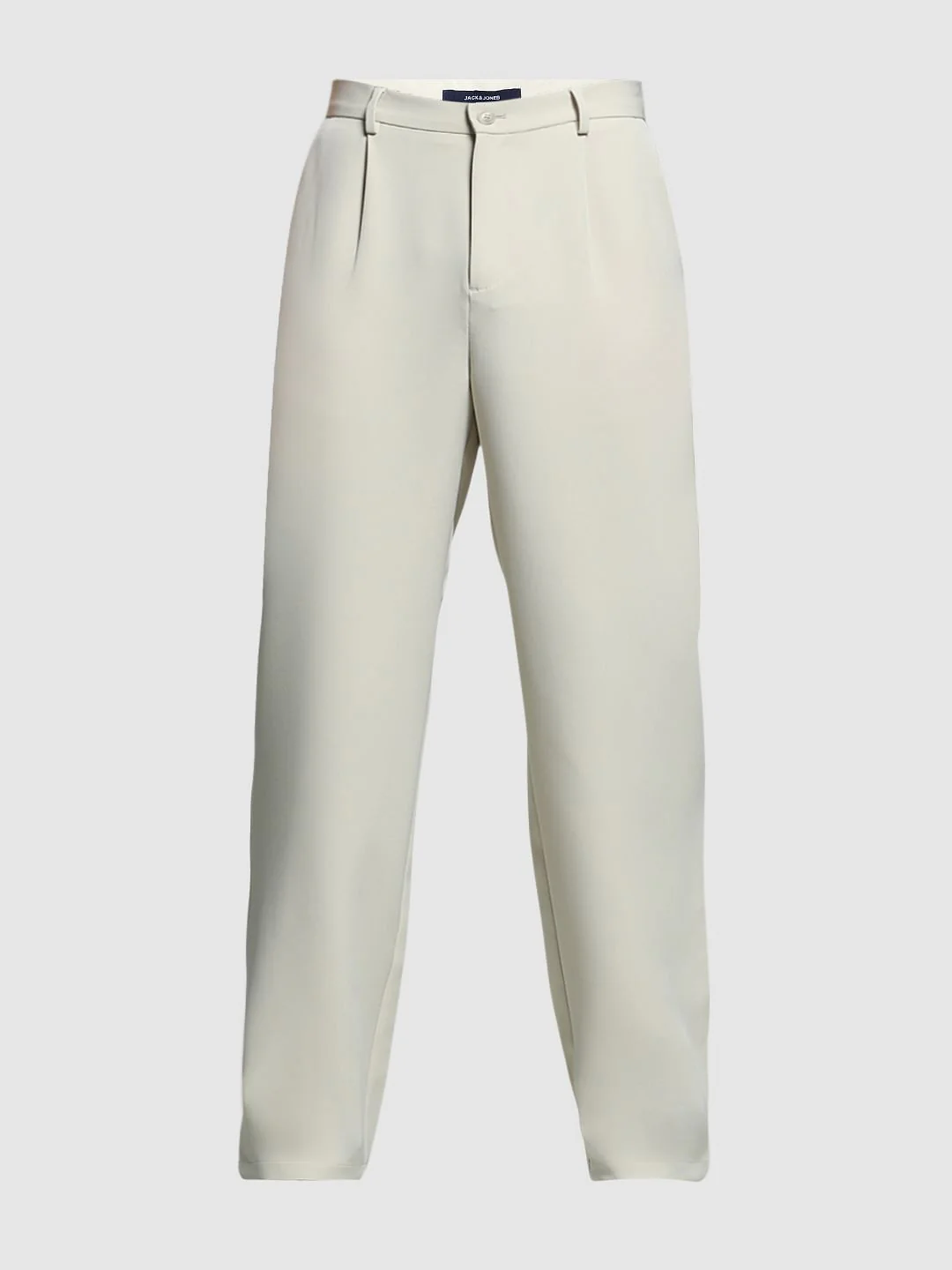 Beige High Rise Loose Fit Pants - Image 7