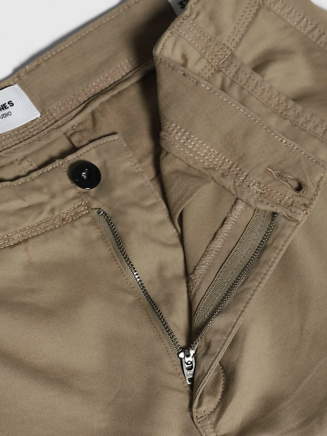 Brown Yarn Dyed Cargo Pants - Image 5