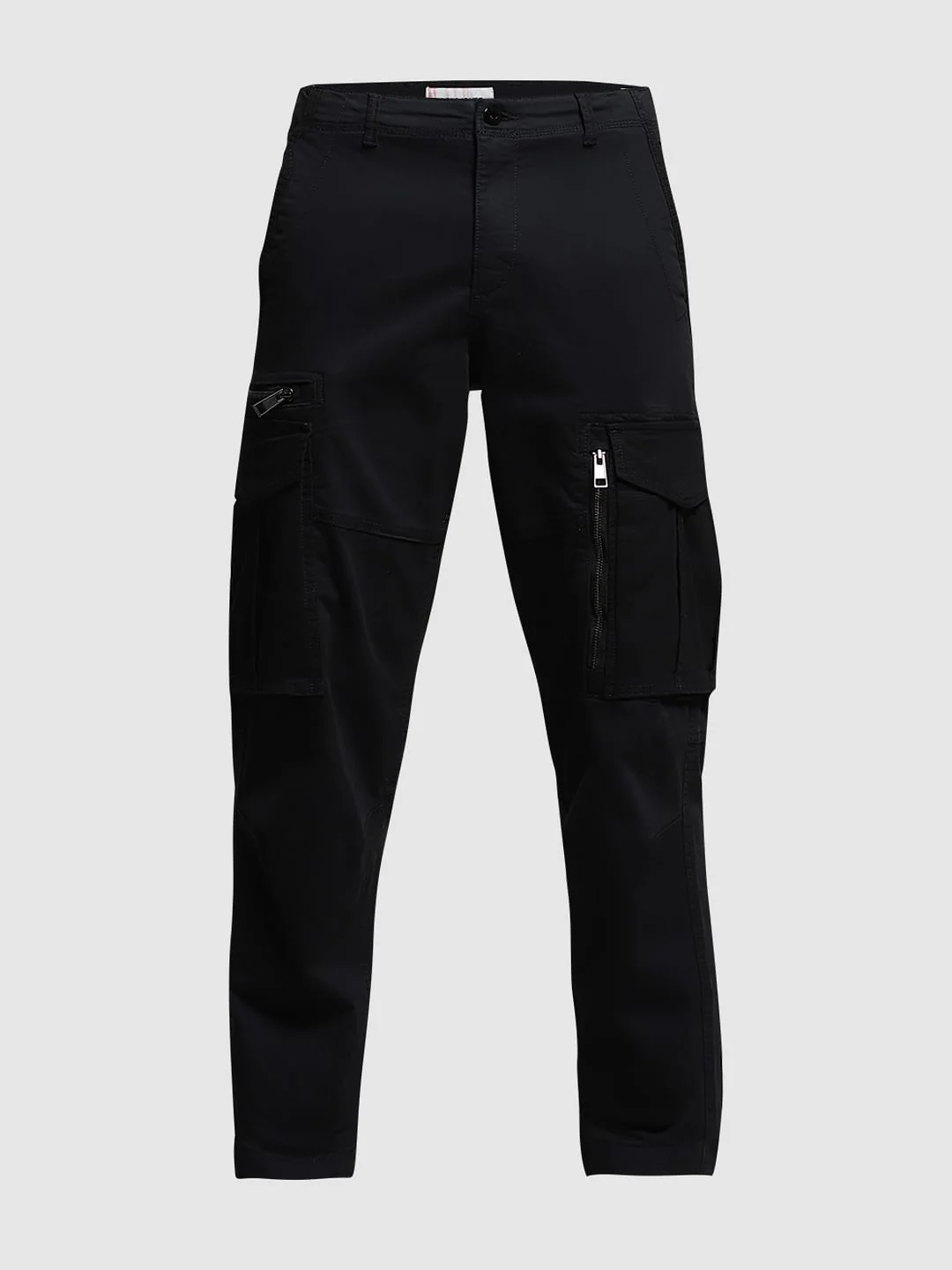 Black Yarn Dyed Cargo Pants - Image 7