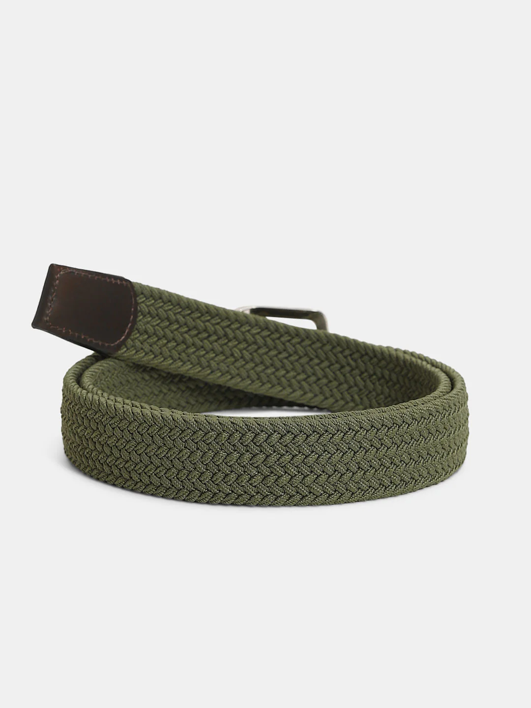 Dark Green Braided Belt - Image 2