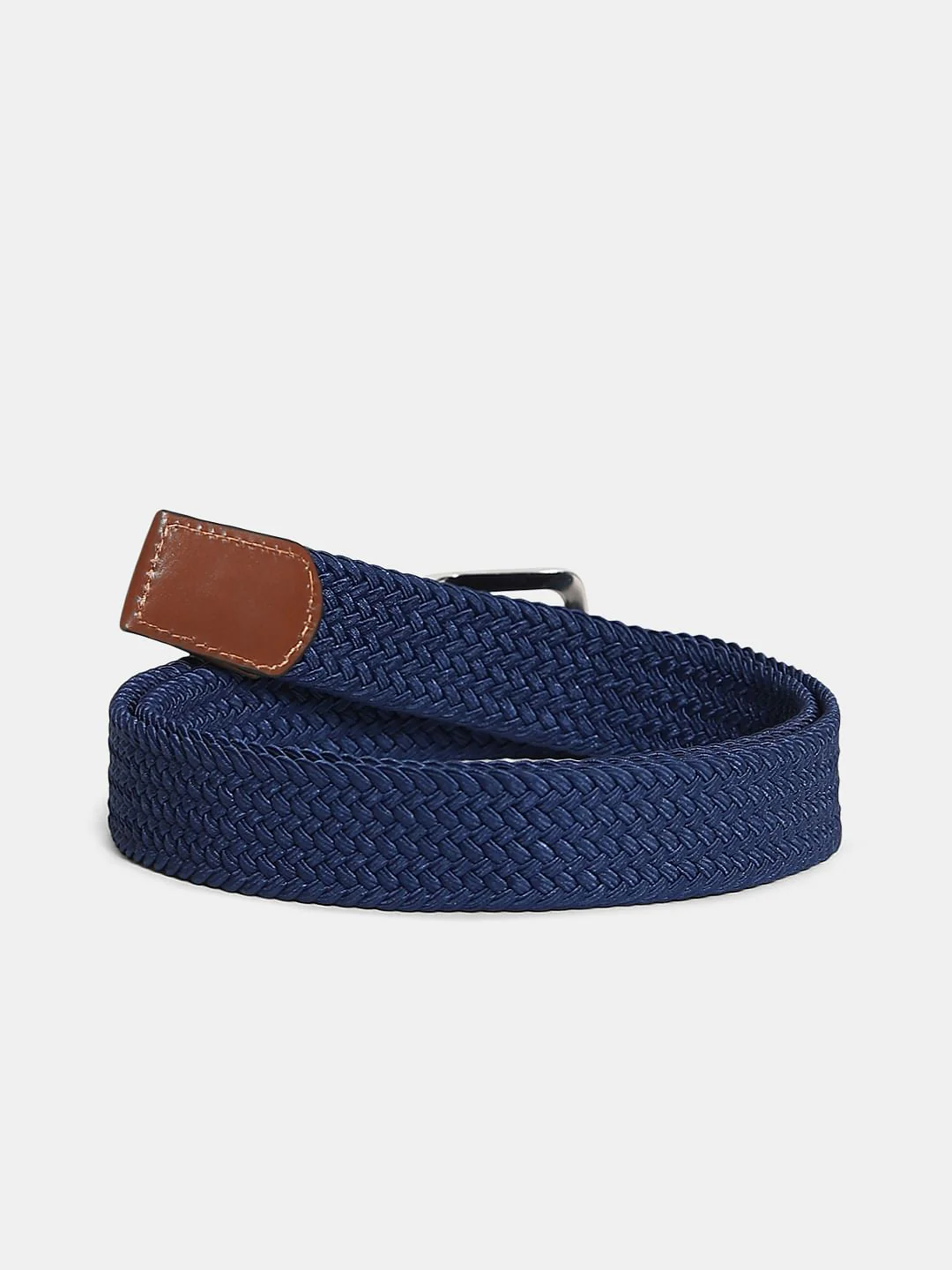 Navy Blue Braided Belt - Image 2
