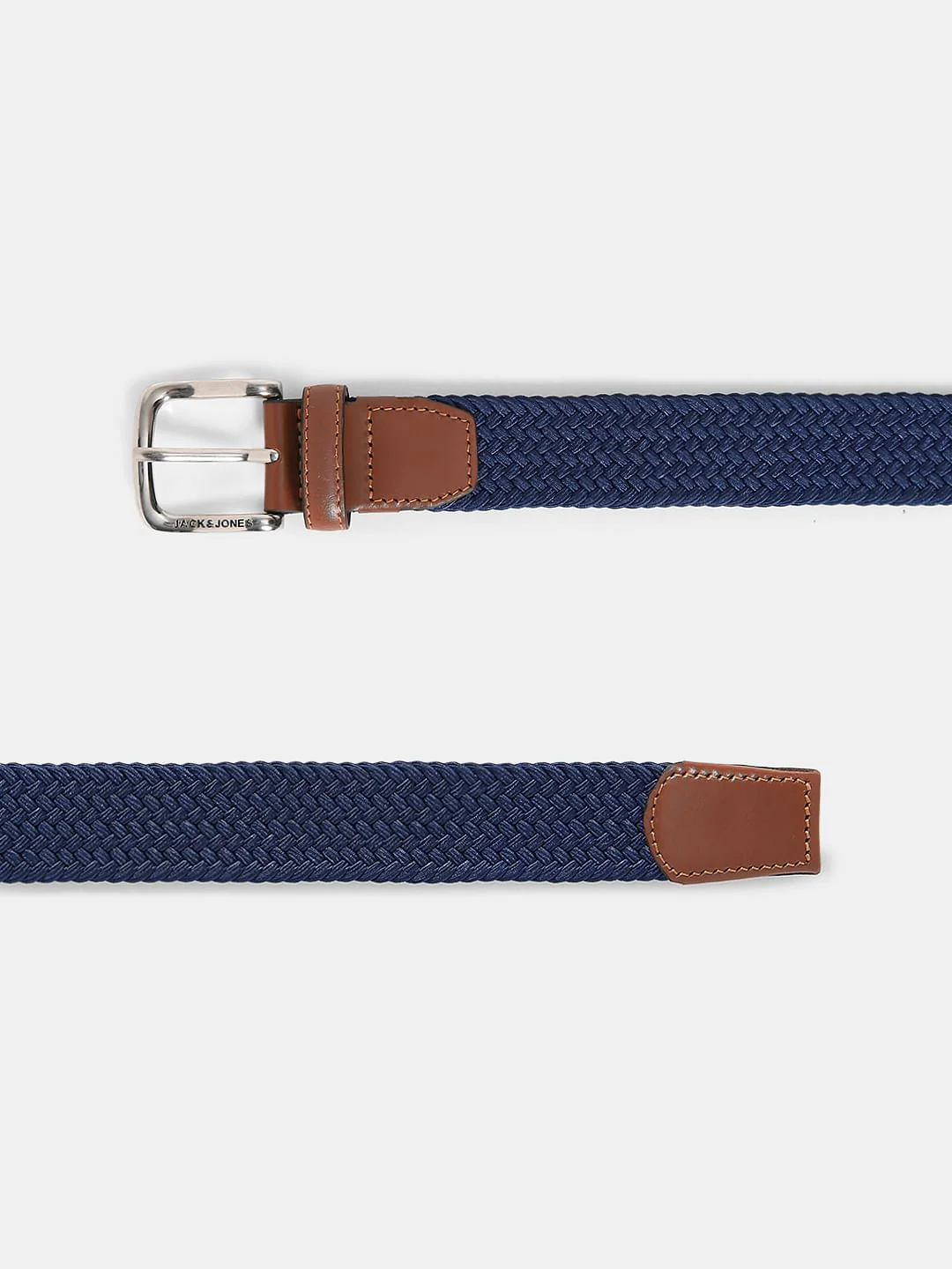 Navy Blue Braided Belt - Image 3