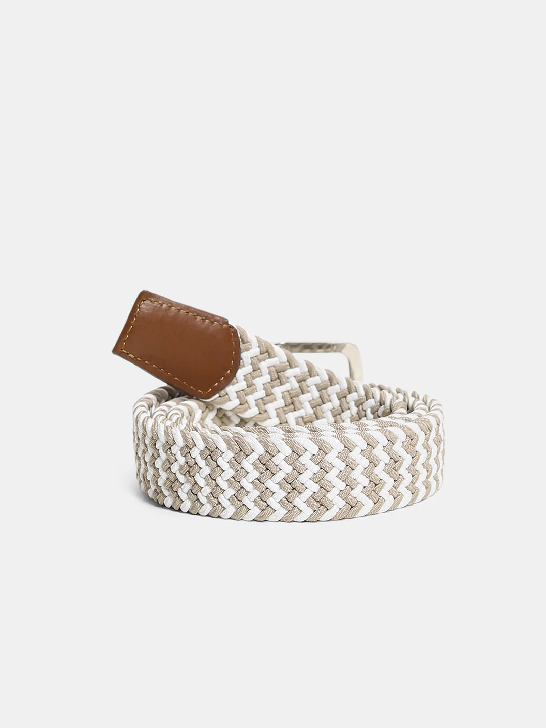 Braided Belt - Beige - Image 2