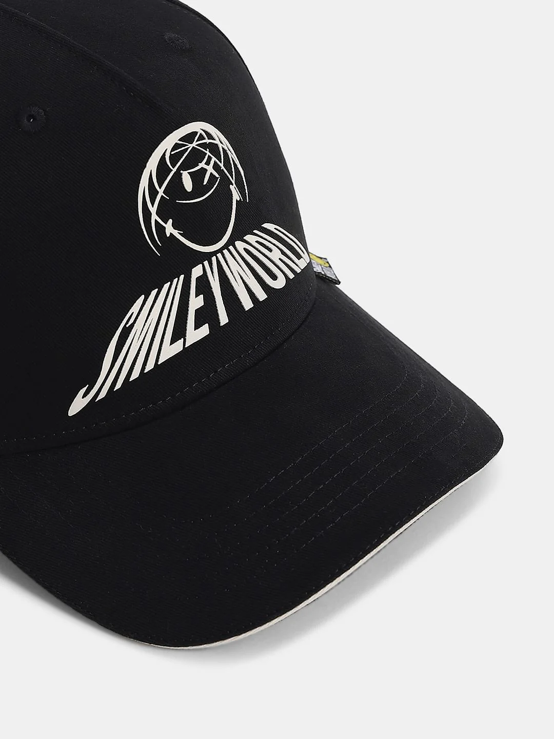 SMILEY Black Baseball Cap - Image 4