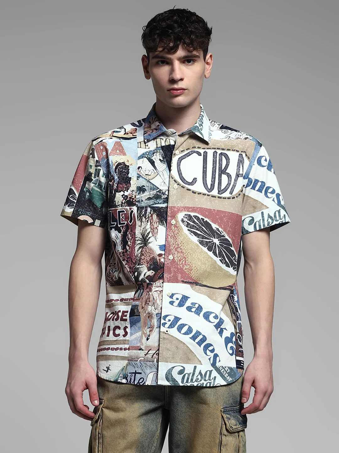 Multi-Colour Printed Cotton Shirt - Image 2
