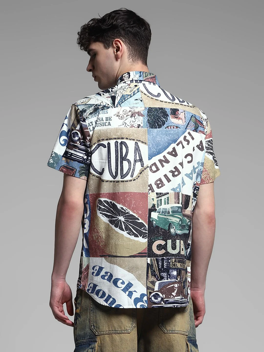 Multi-Colour Printed Cotton Shirt - Image 4