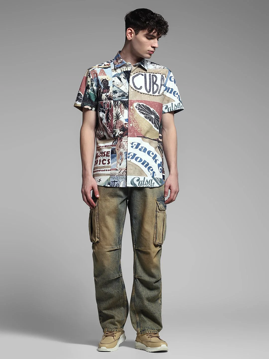 Multi-Colour Printed Cotton Shirt - Image 6