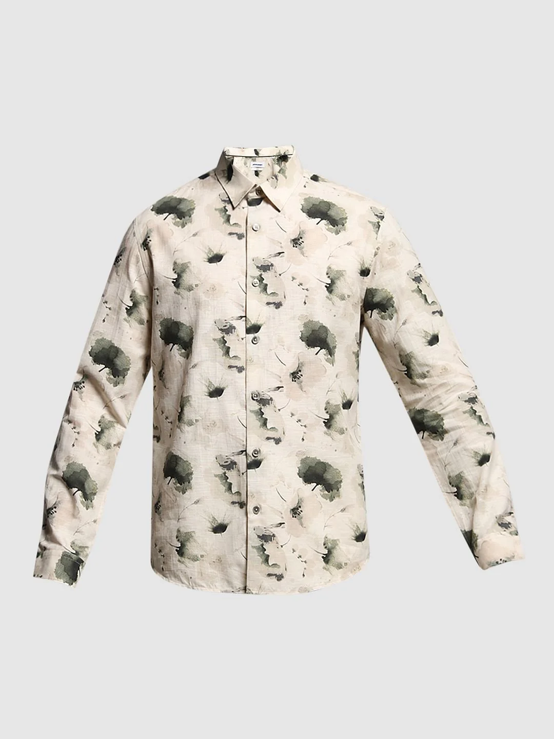 Green Floral Print Shirt - Image 7