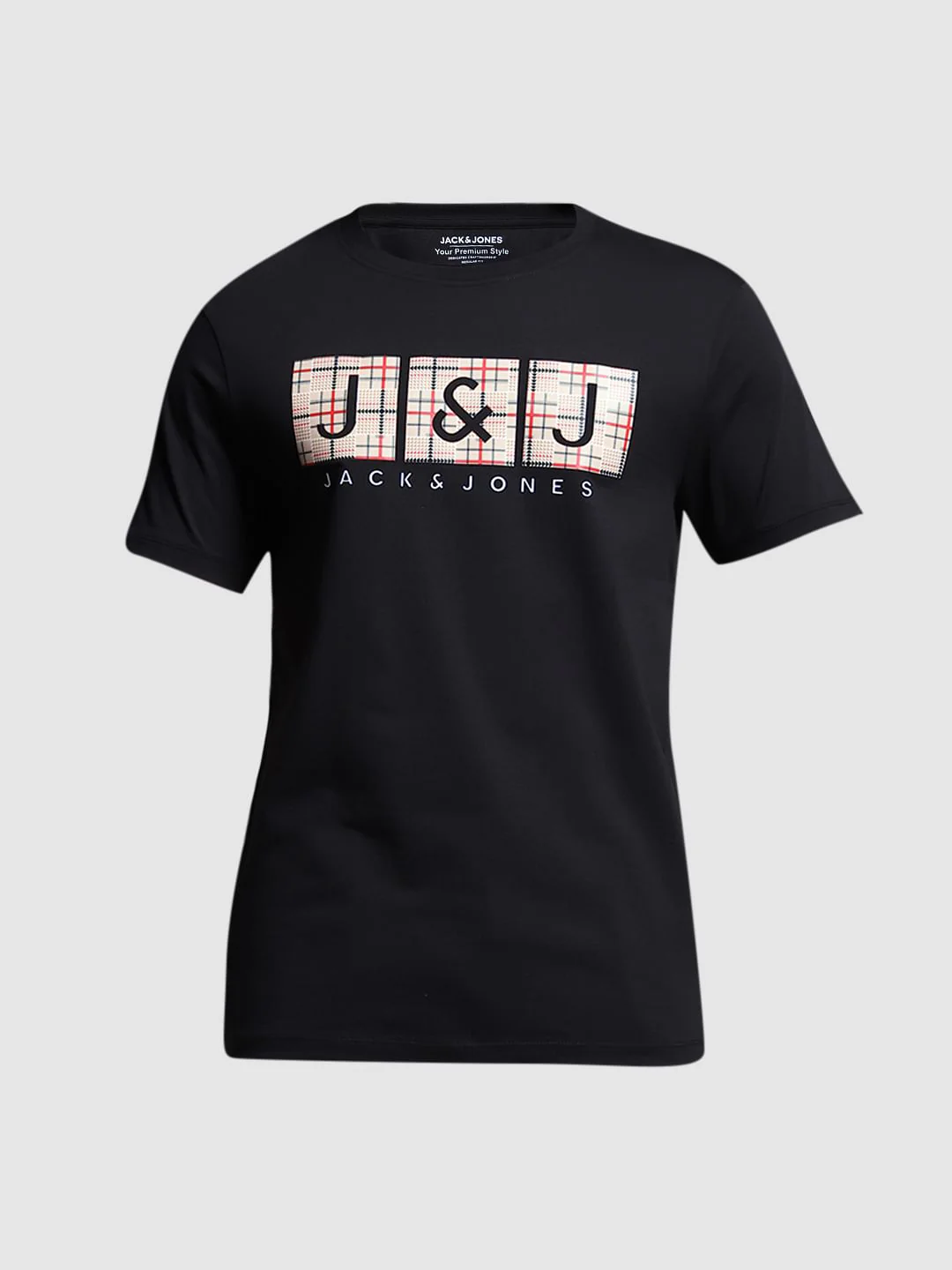 Black Logo Print Cotton T-shirt - Image 7