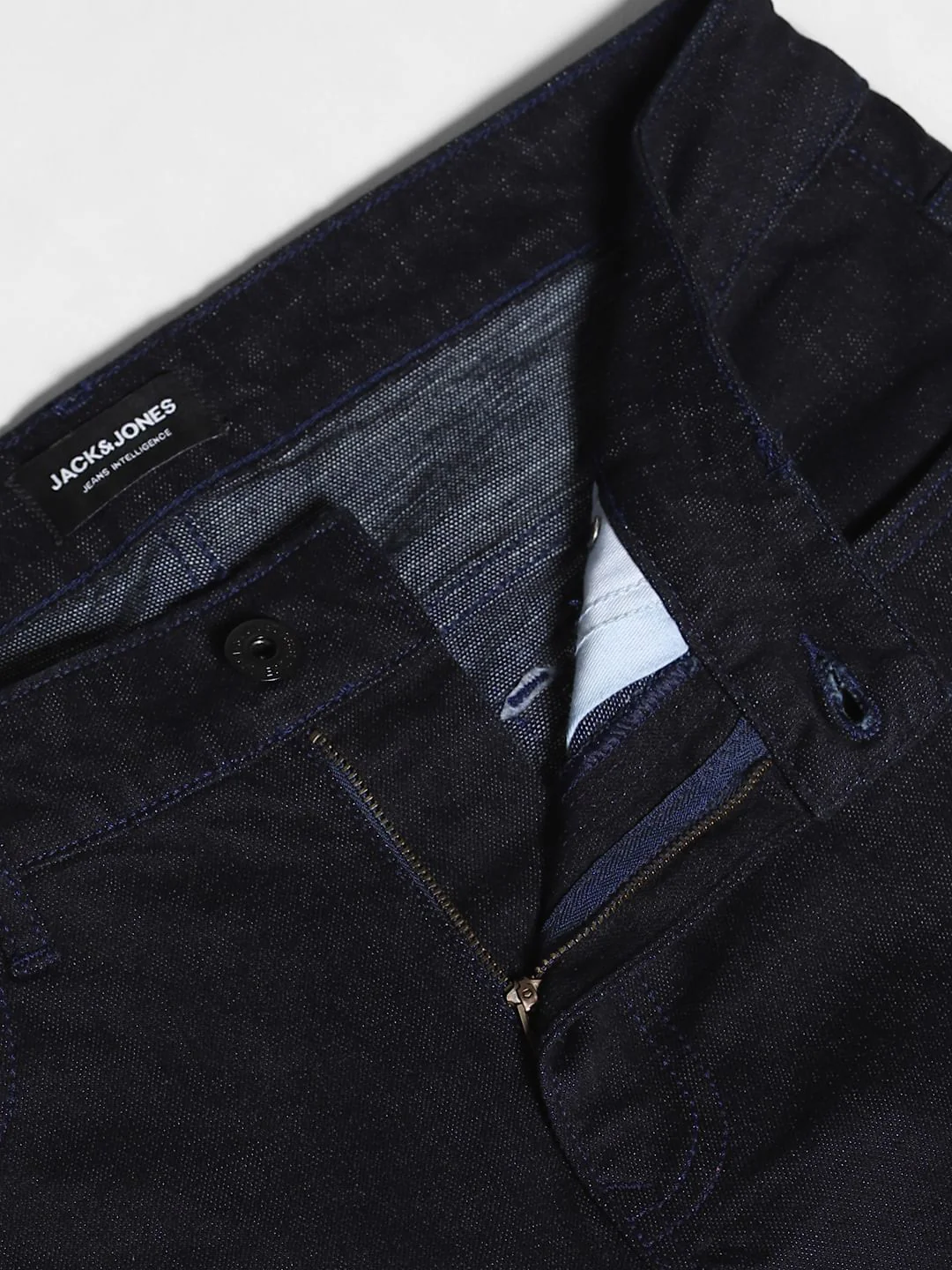 Dark Blue Mid Rise Clark Regular Fit Jeans - Image 5