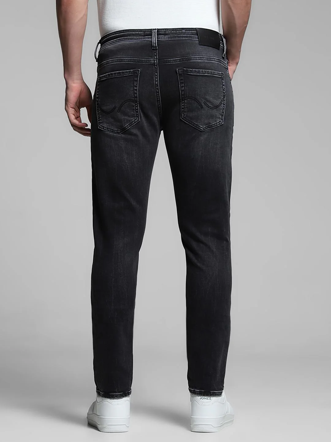 Black Low Rise Glenn Slim Fit Jeans - Image 3