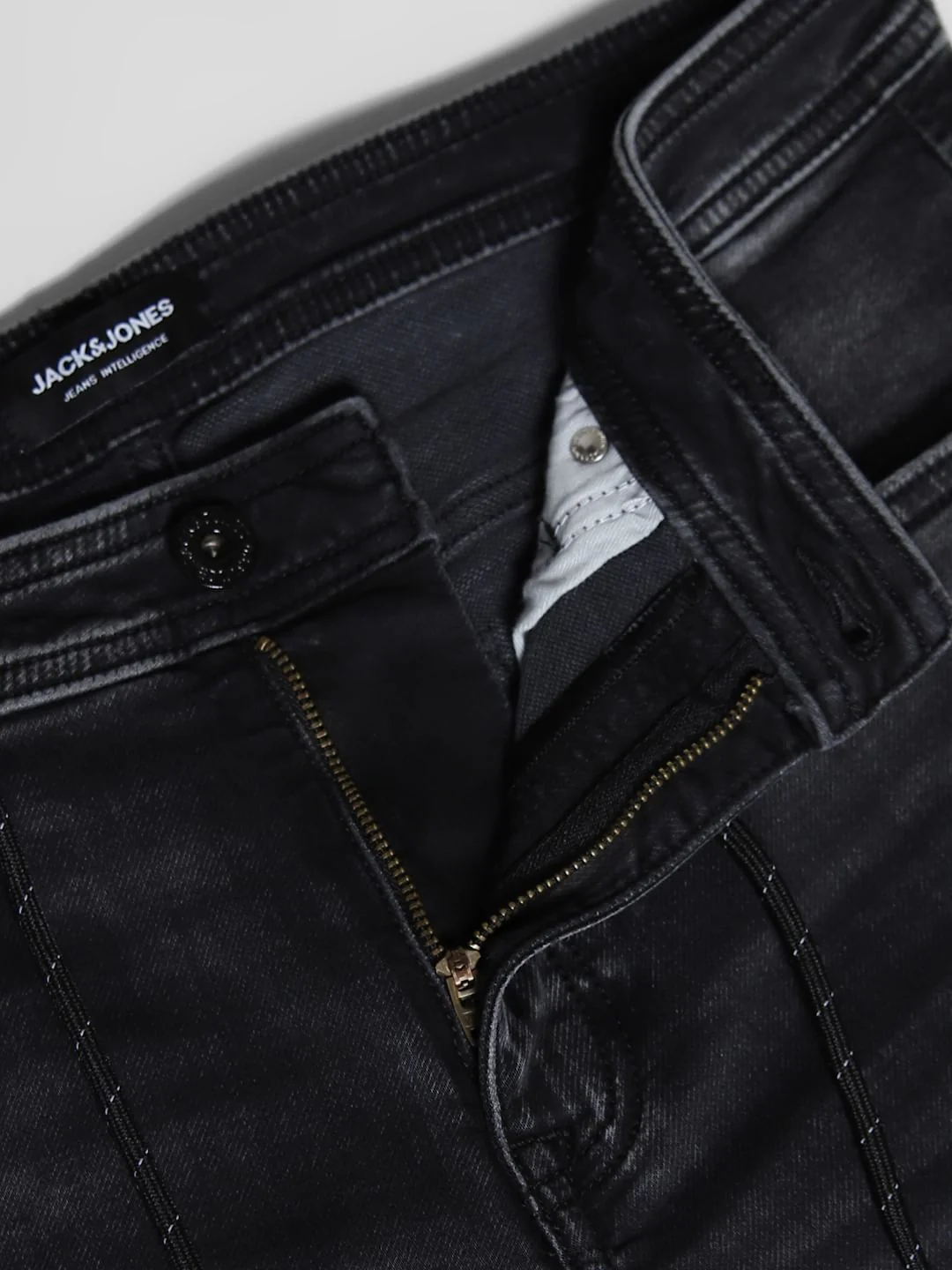Black Low Rise Glenn Slim Fit Jeans - Image 5