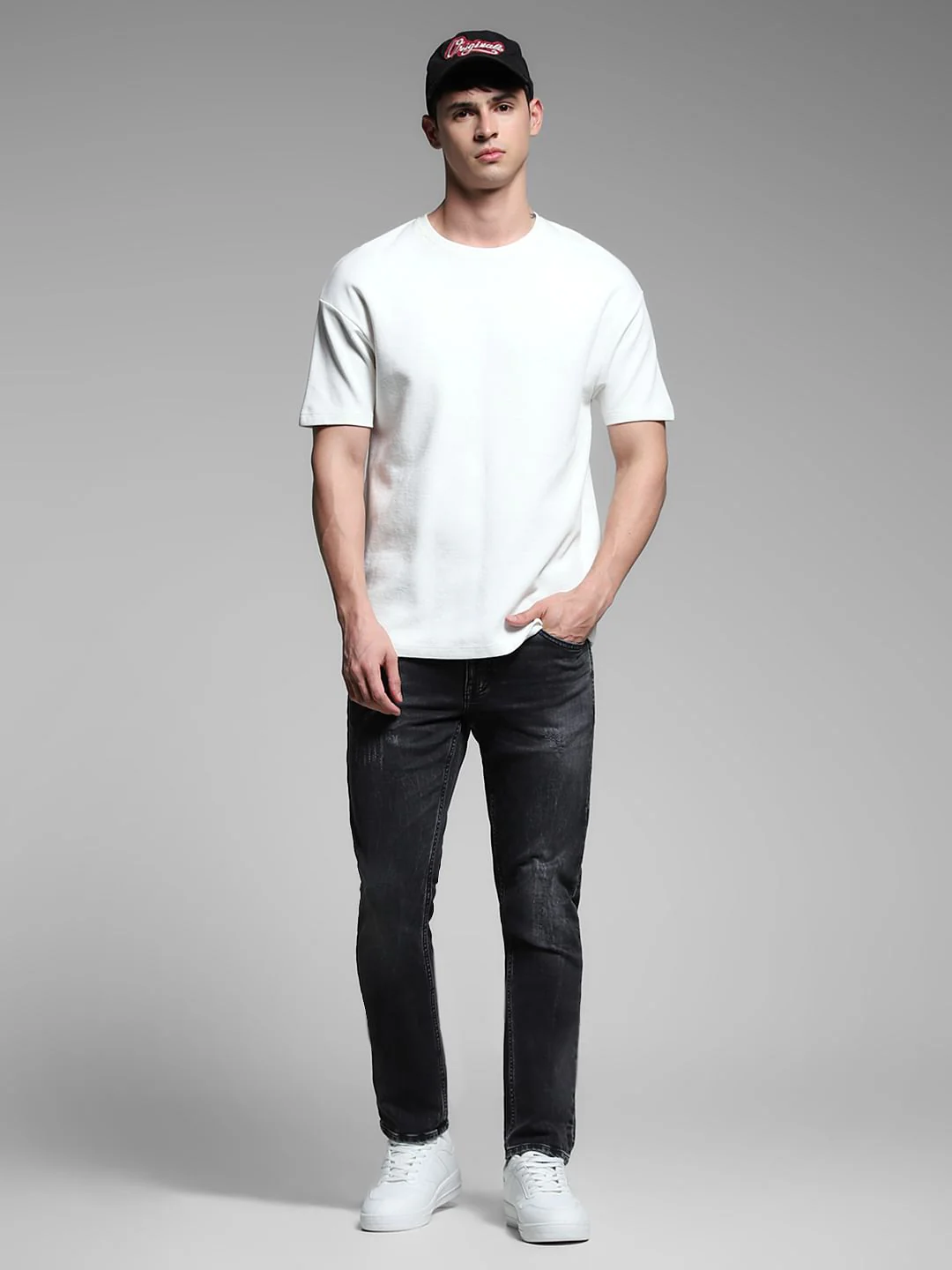 Black Low Rise Glenn Slim Fit Jeans - Image 6