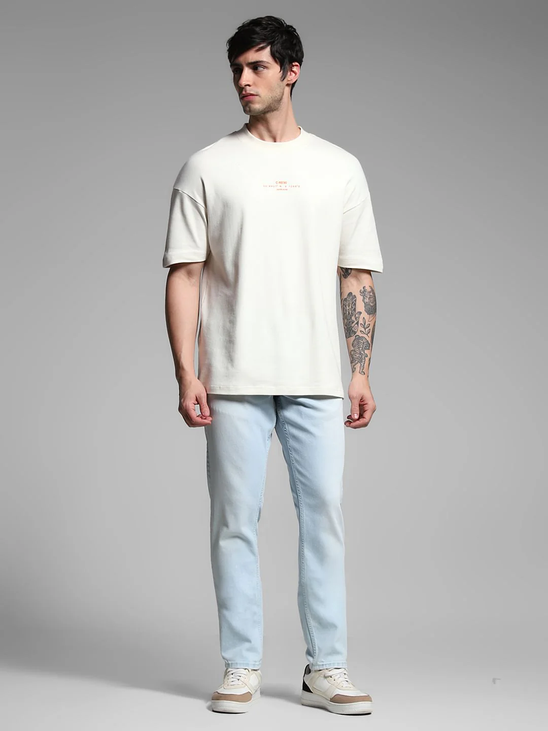 Light Blue Cotton Glenn Slim Fit Jeans - Image 6
