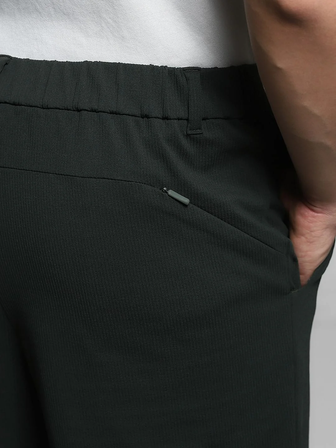 Olive Mid Rise Regular Fit Pants - Image 5