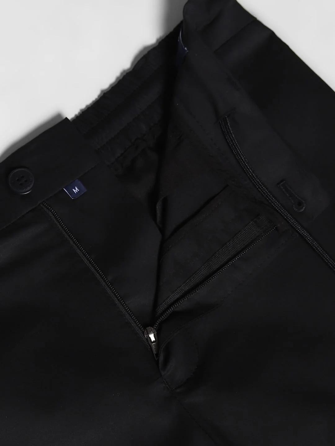 Black Mid Rise Slim Fit Pants - Image 5