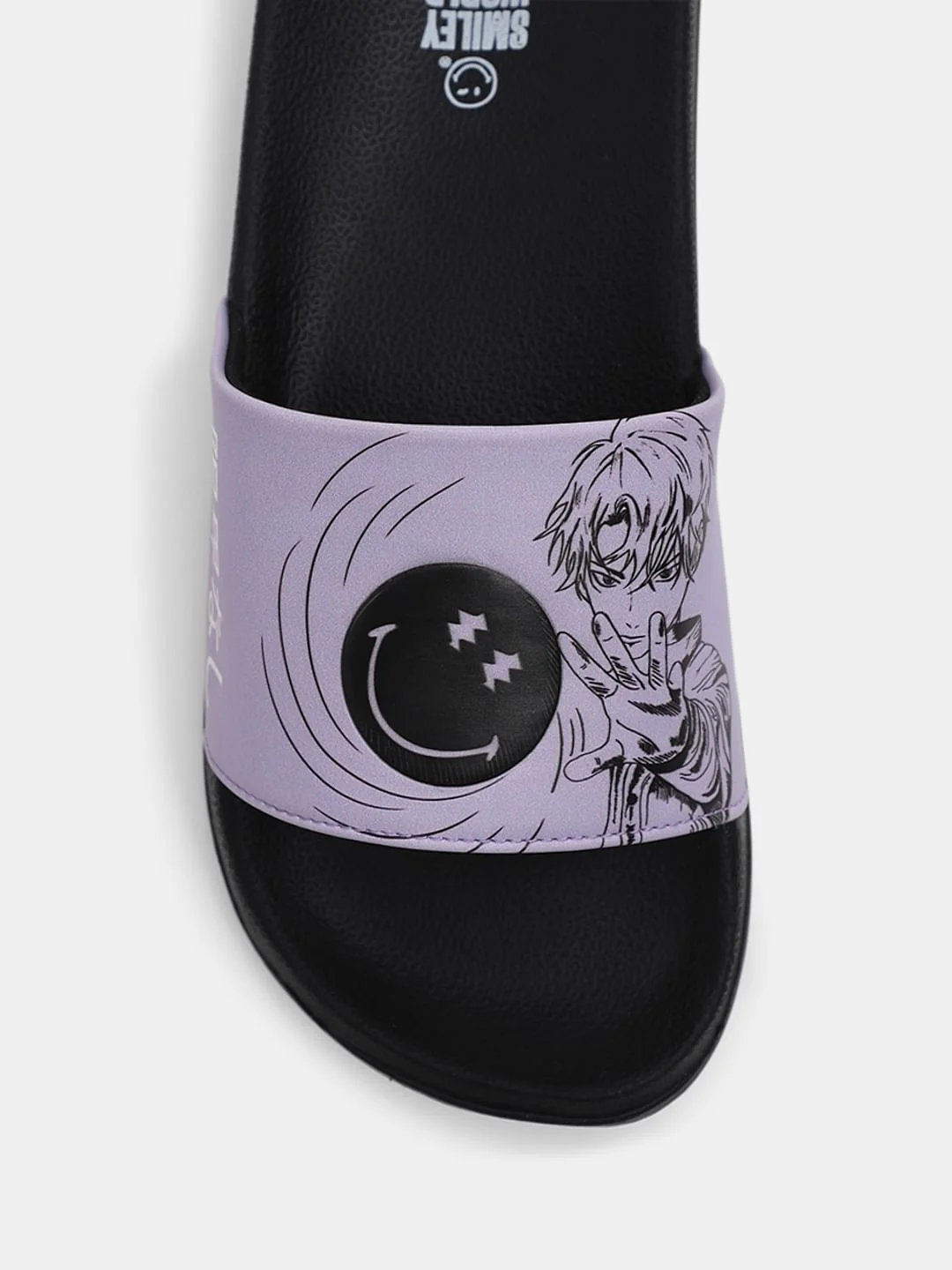 SMILEY Black Pool Sliders - Image 7