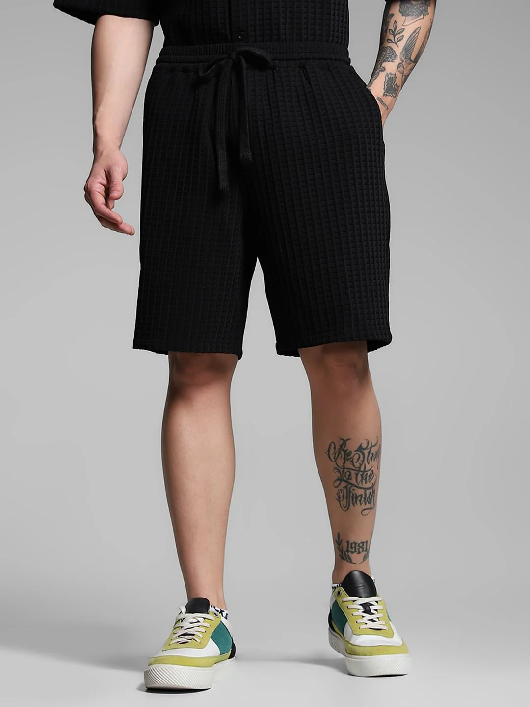 Black Co-ord Set Shorts