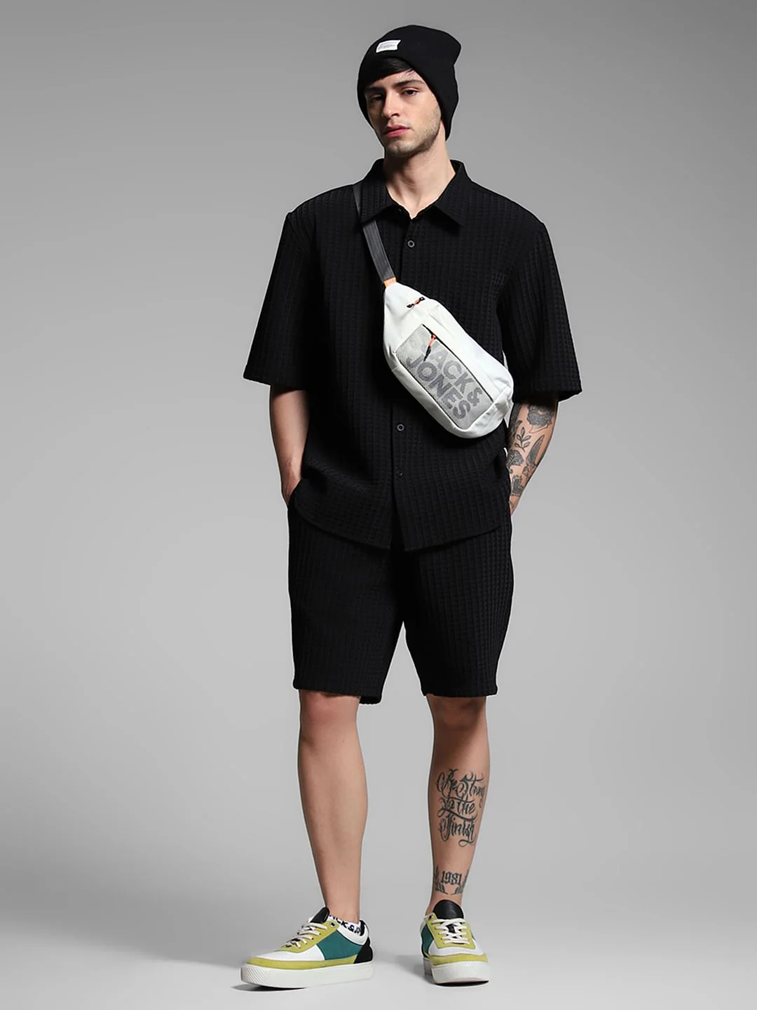 Black Co-ord Set Shorts - Image 5