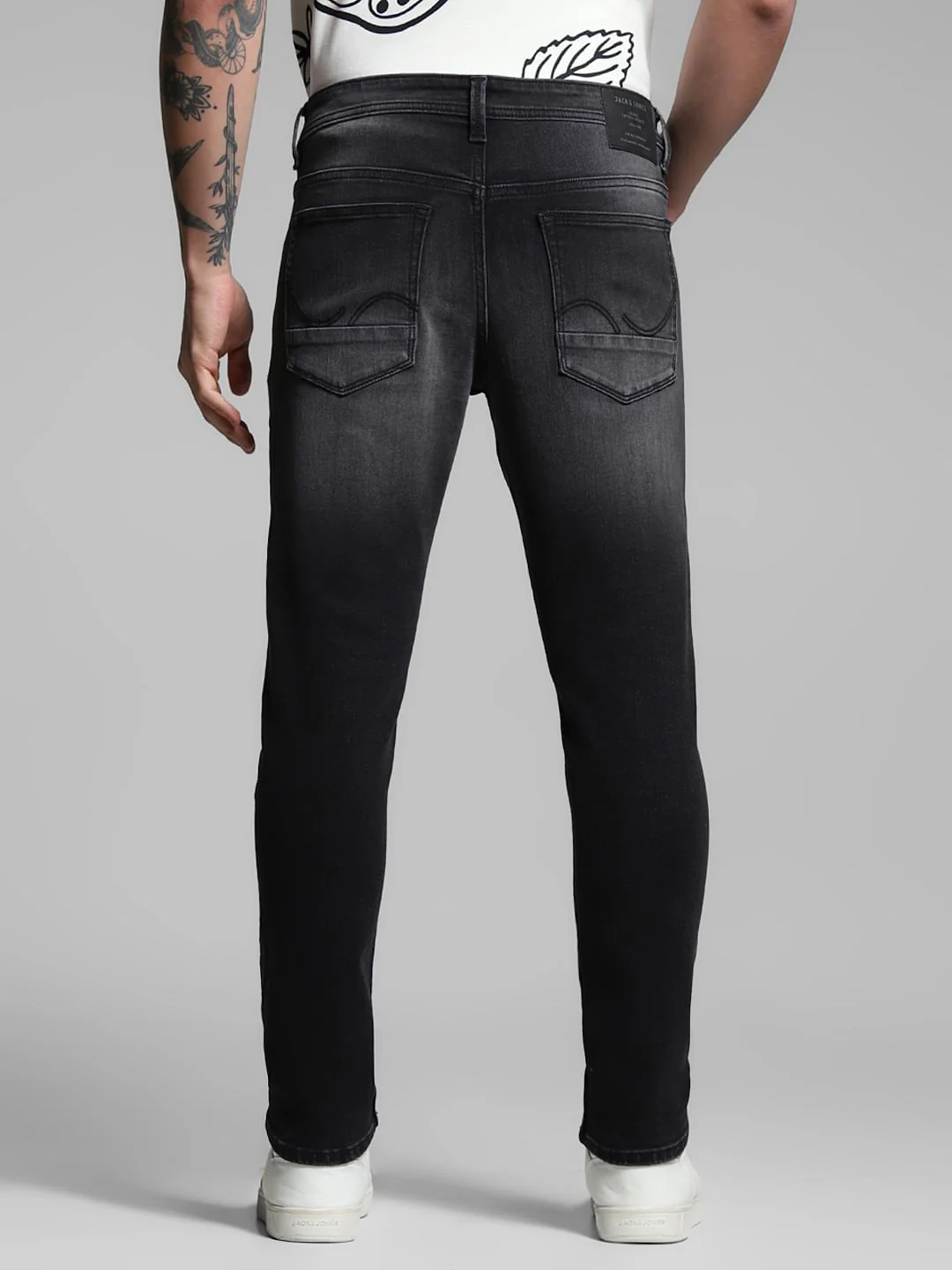 Black Brak Cropped Slim Fit Jeans - Image 3