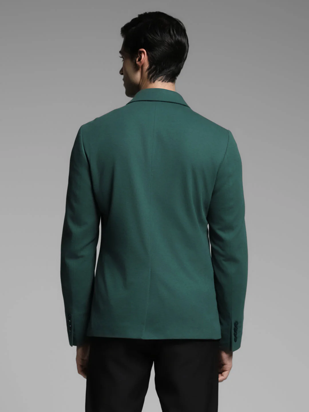 Turquoise Tailored Slim Fit Blazer - Image 4
