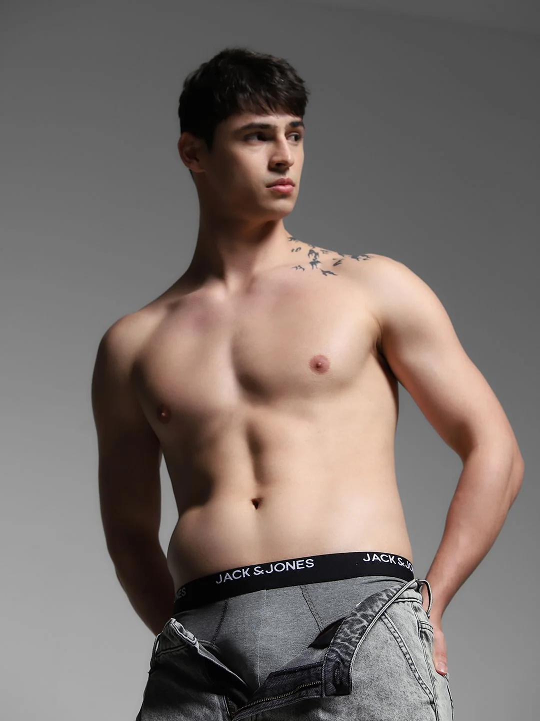 Pack of 3 Briefs - Blue, Grey, Black - Image 10
