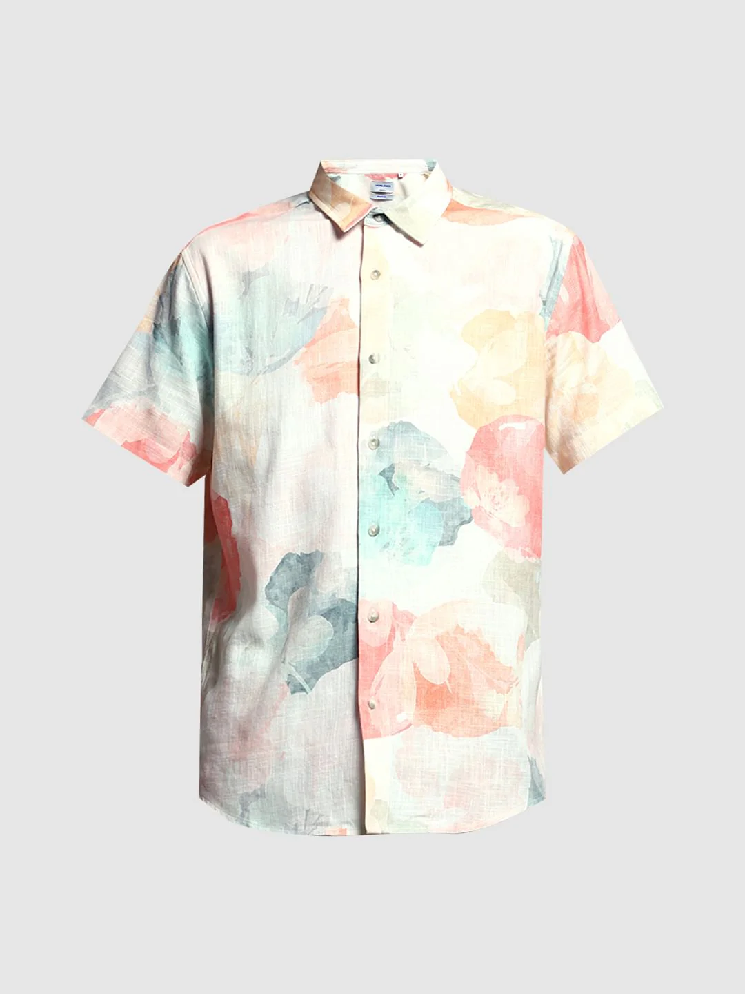 Coral Printed Cotton Shirt - Image 7