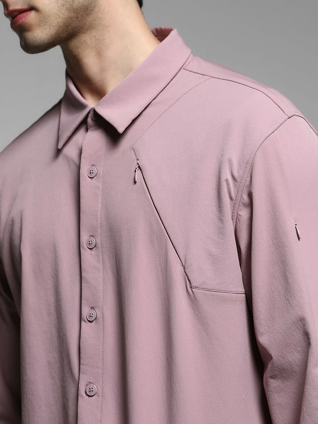 Lilac Full Sleeves Overshirt - Image 5