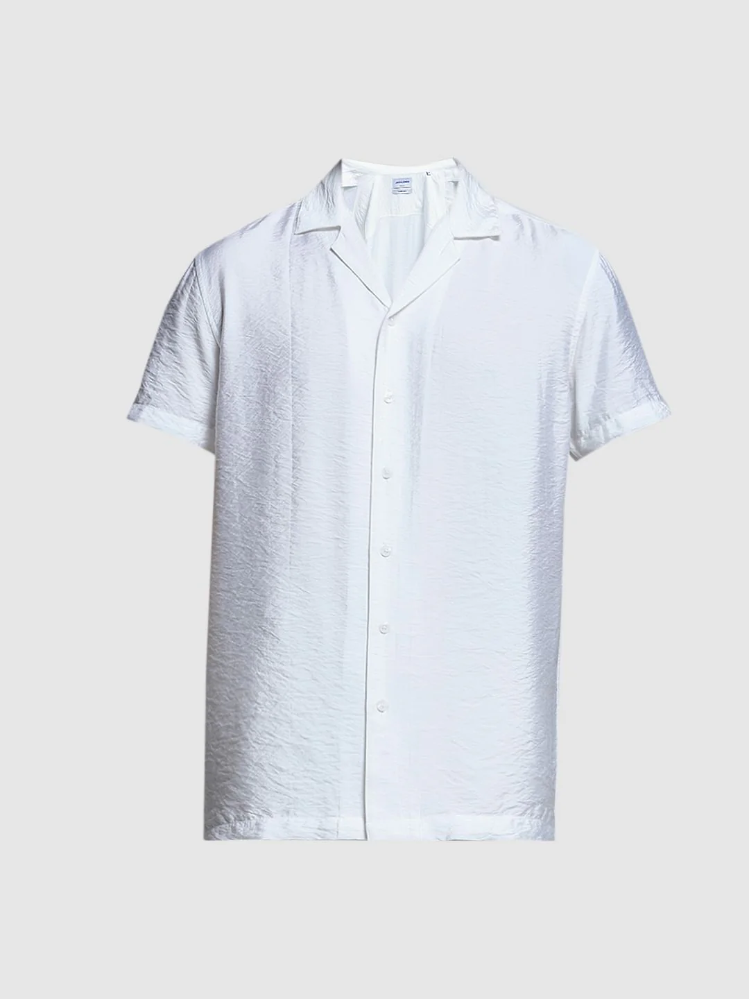 White Viscose Comfort Fit Shirt - Image 7