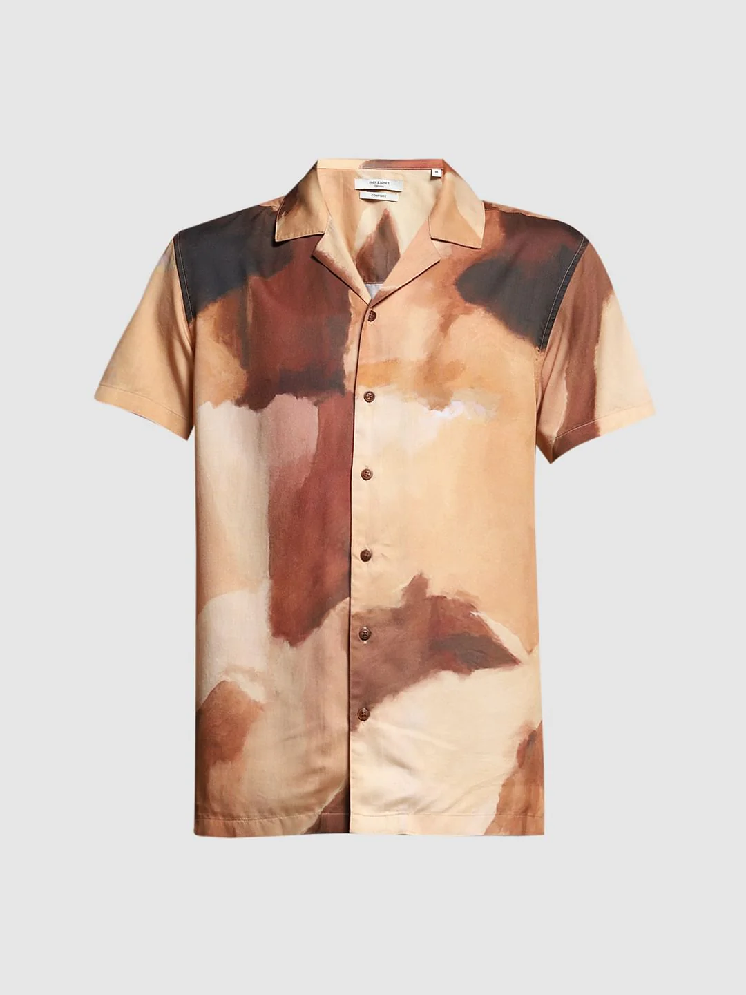 Brown Printed Lyocell Shirt - Image 7