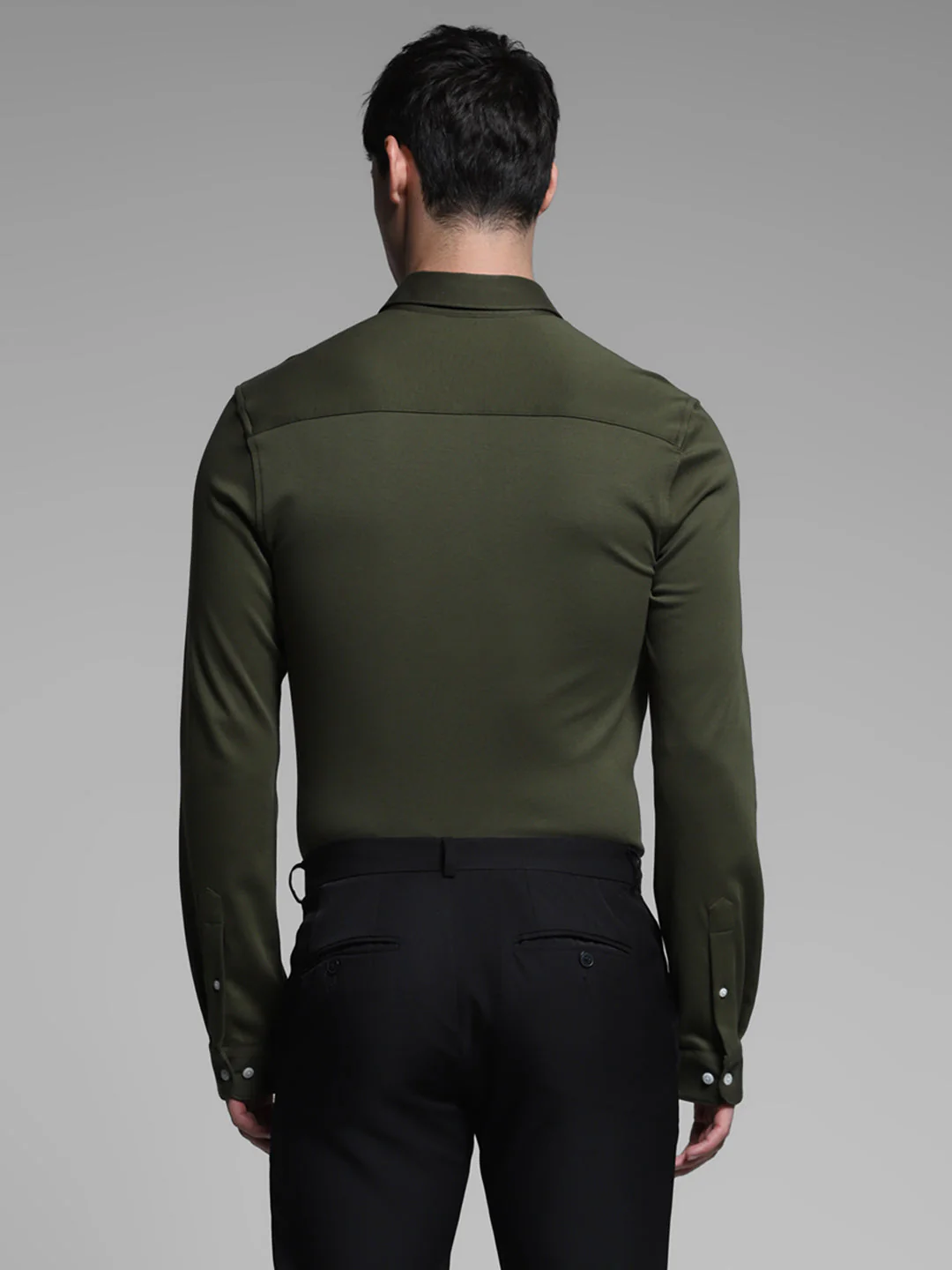 Green Cotton Knit Shirt - Image 4
