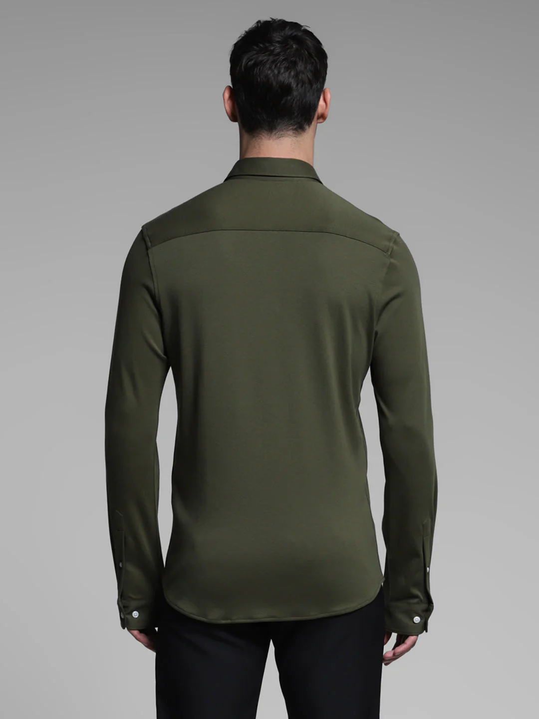 Green Cotton Knit Shirt - Image 9