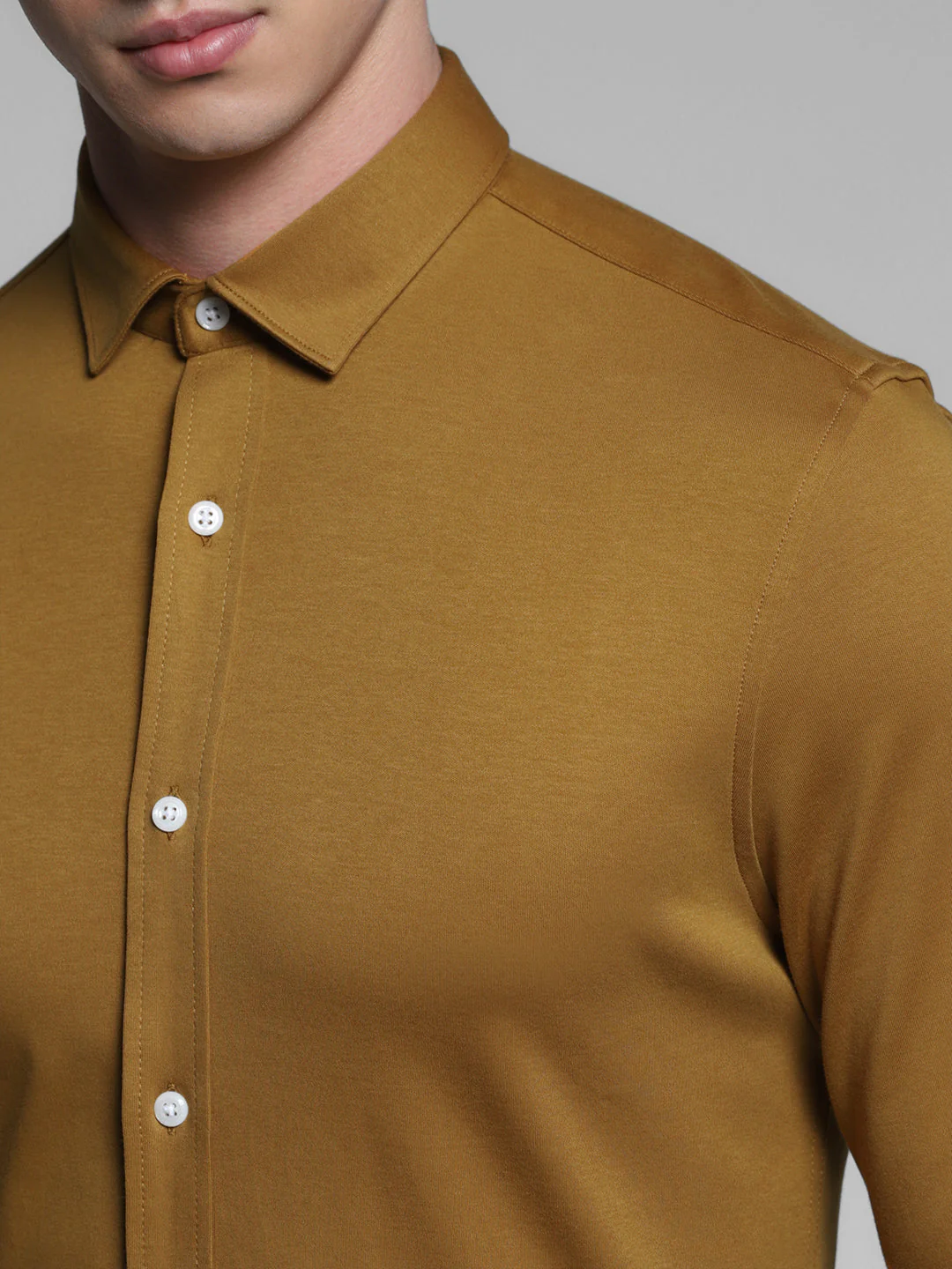 Brown Cotton Knit Shirt - Image 5